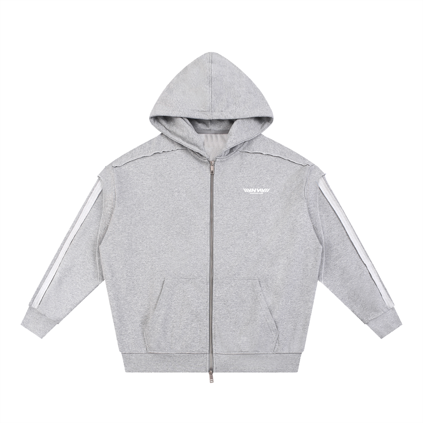 DOUBLE LAYER ZIP HOODIE