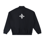 FLEECE POLO SWEATSHIRT