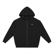 No.11 Zip-Through Fleece  Hoodie