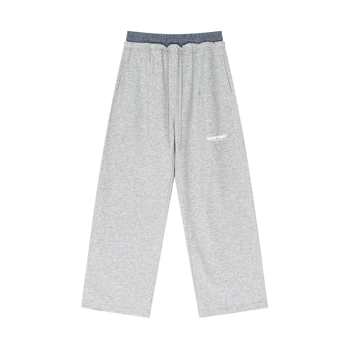 PLAID CONTRAST SWEATS