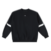No. 11 Oversized Crewneck Taped Sweatshirt
