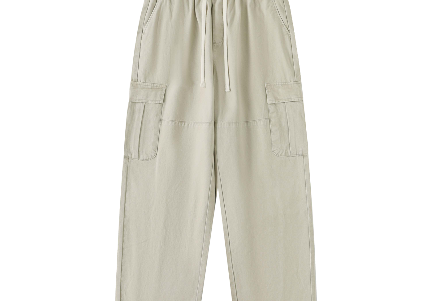 No. 11 Drawstring Waist Straight-Leg Cargo Pants