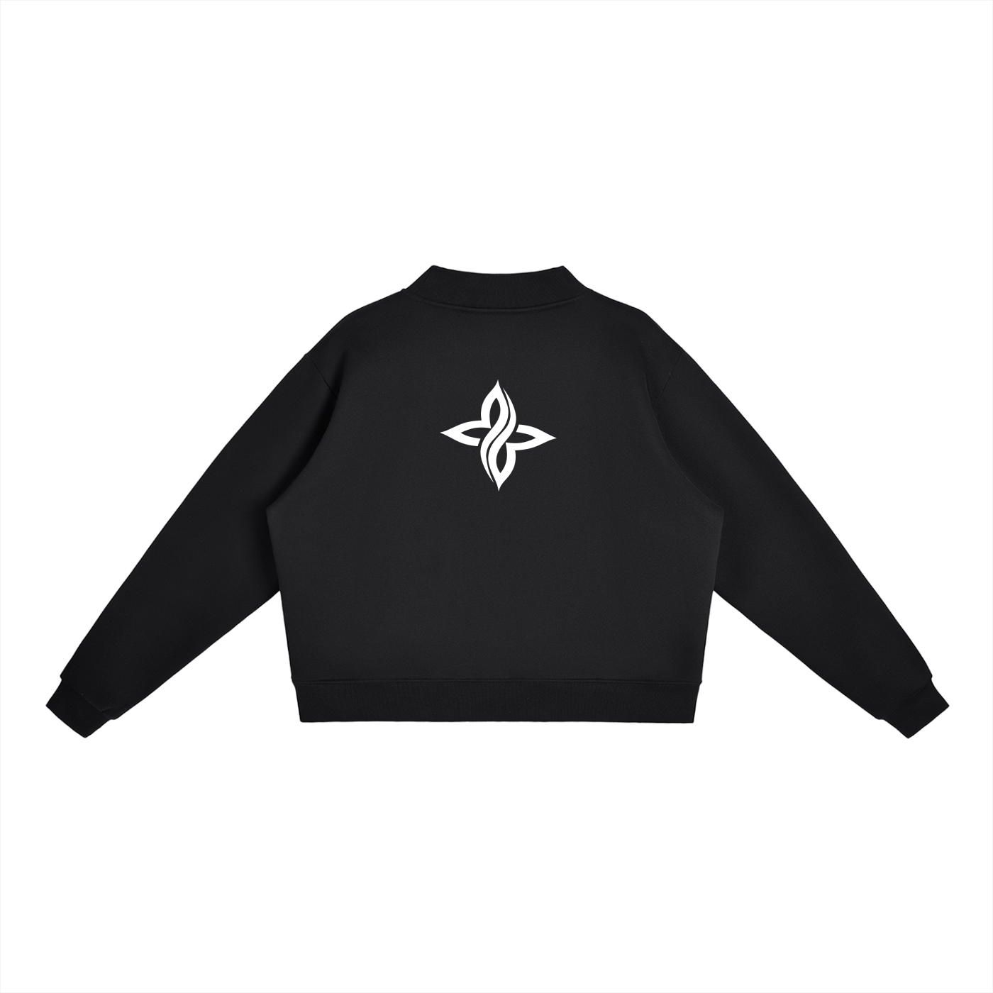 MOCK NECK CREW SWEAT SHIRT