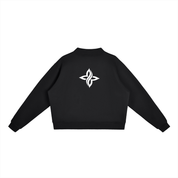 MOCK NECK CREW SWEAT SHIRT