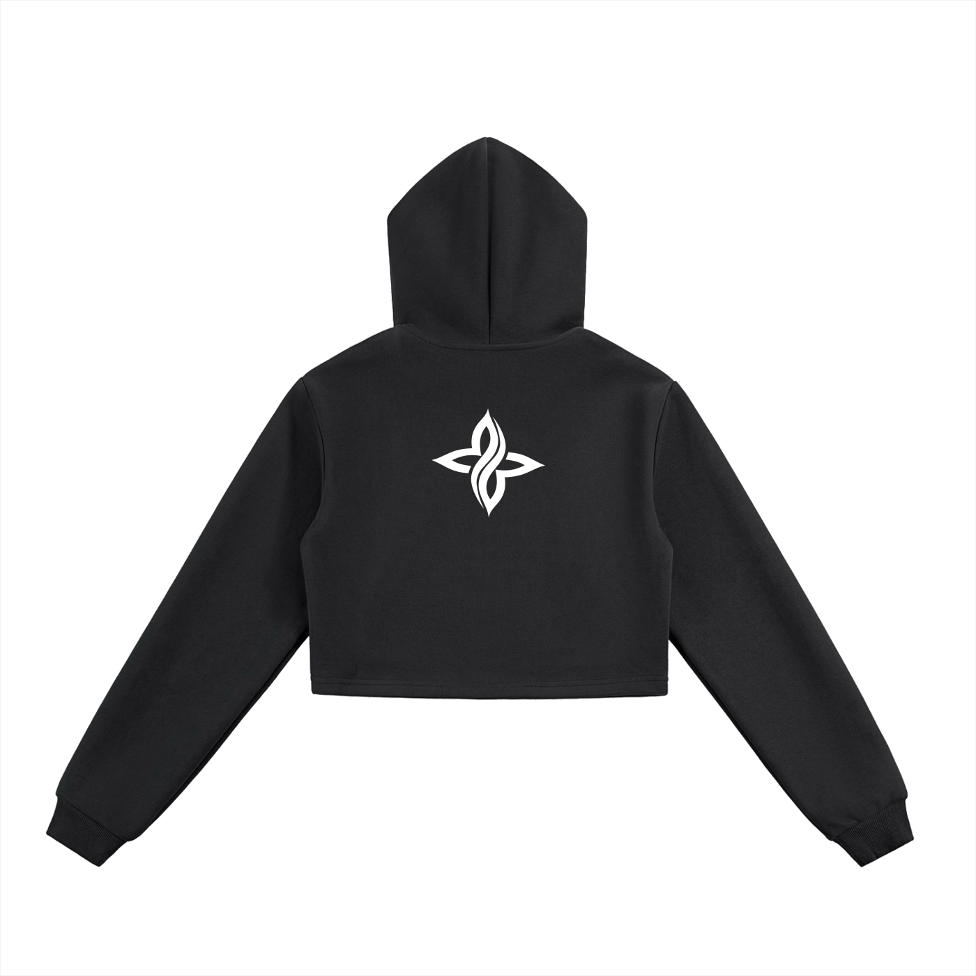 CROPPED ZIP-UP HOODIE