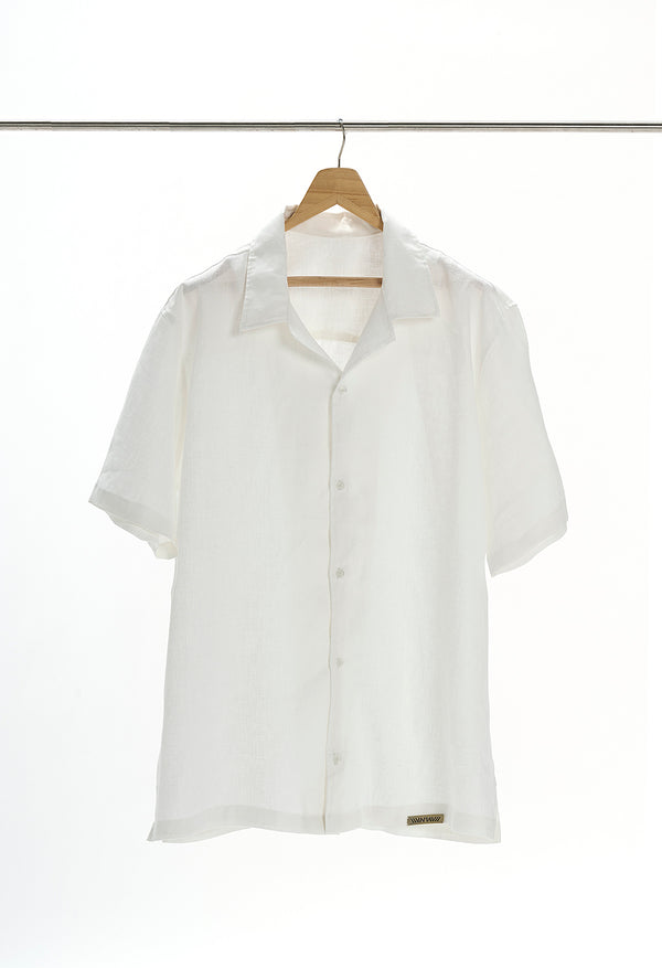 11 Linen Dress Shirt - White