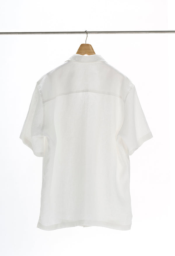 11 Linen Dress Shirt - White