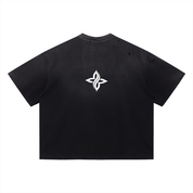NO.11 VINTAGE DISTRESSED BOXY OVERSIZE TEE