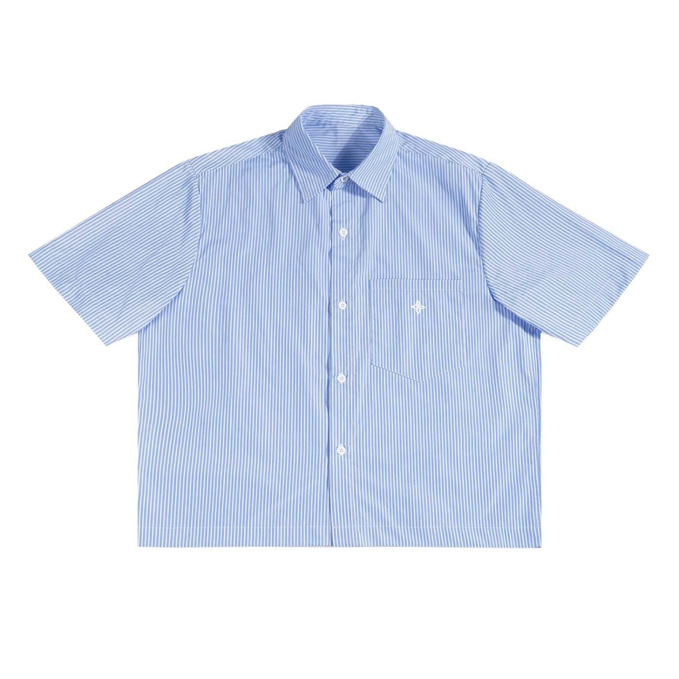No. 11 Oversized Vertical Stripe Boxy Shirt