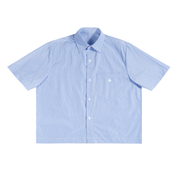 No. 11 Oversized Vertical Stripe Boxy Shirt