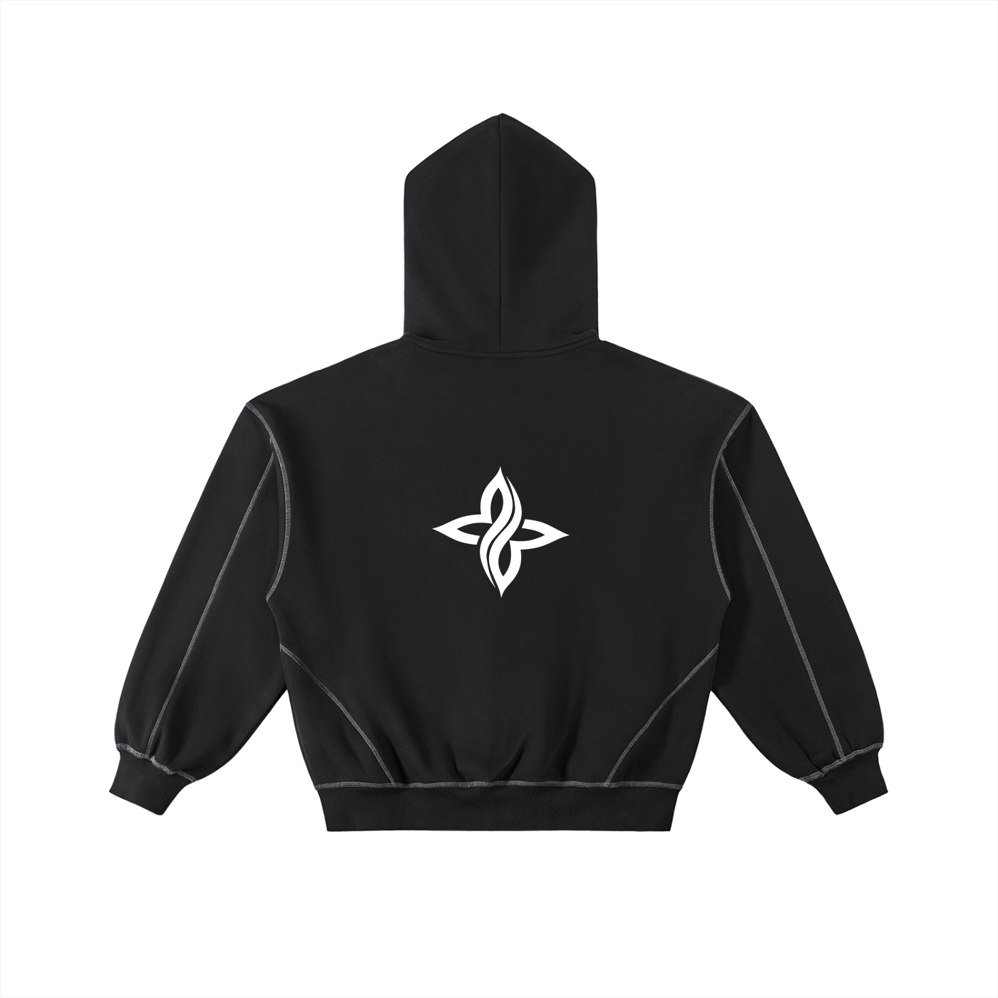 CONTRAST STITCH BOXY FLEECE