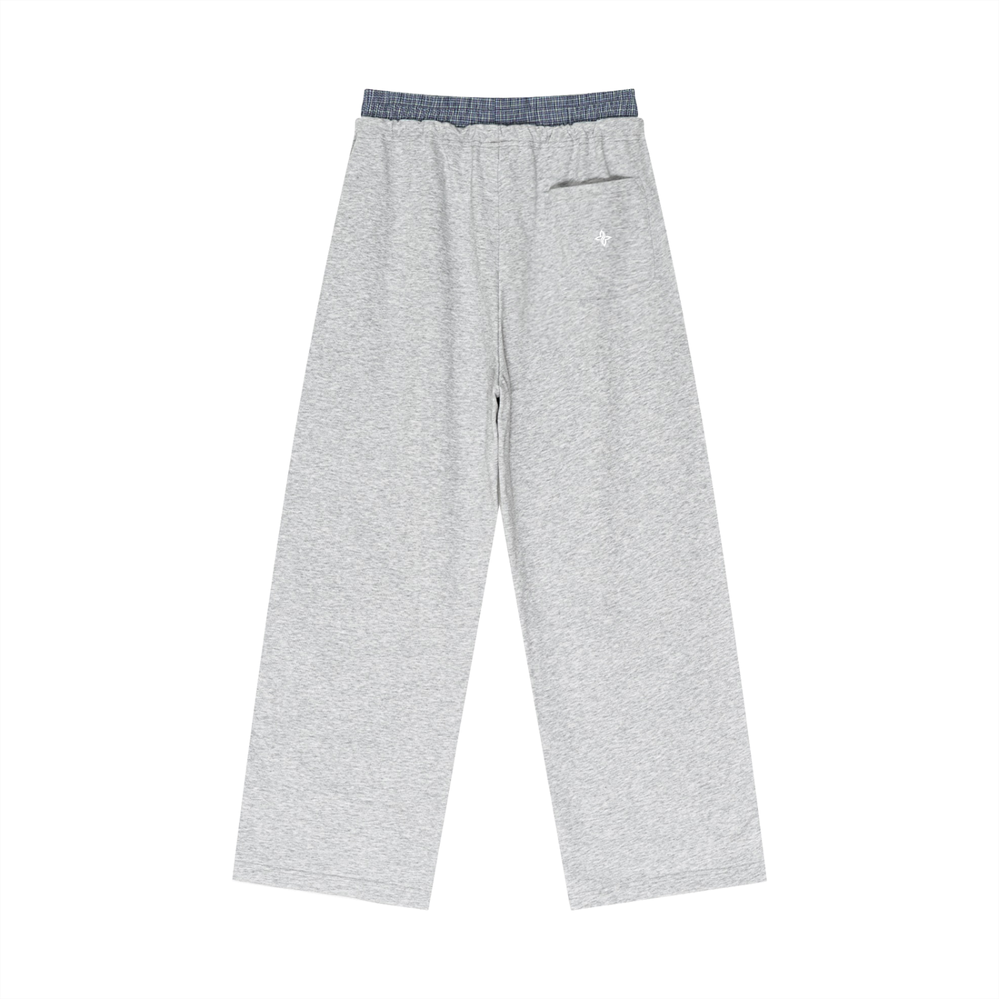 PLAID CONTRAST SWEATS